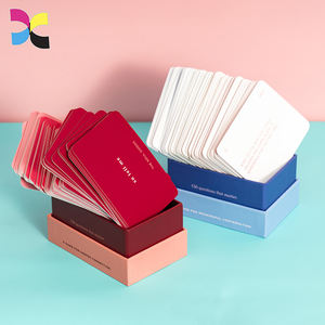 Juego <span class=keywords><strong>de</strong></span> cartas <span class=keywords><strong>de</strong></span> afirmación impreso personalizado ecológico para parejas o amigos, tarjeta <span class=keywords><strong>de</strong></span> preguntas - Product Image 6