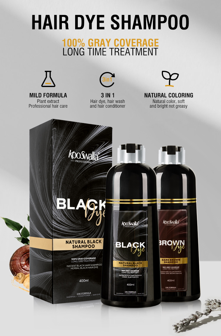 Wholesale Kooswalla Black Shampoo - Permanent Hair Dye