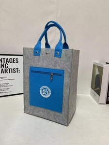 กระเป๋าผ้าสักหลาดสีส้มเป็นมิตรต่อสิ่งแวดล้อมออกแบบได้ตามต้องการ - Product Image 4