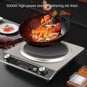 Venta al por mayor de alta potencia 3500W Cocina de Inducción comercial de acero inoxidable perilla de control estufa de inducción - Product Image 3