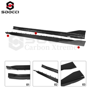 Faldones Laterales Estilo MP de Fibra de Carbono Seca para BMW G80 G81 G82 G83 M3 M4, Extensiones OEM, Kit de Carrocería Exterior M Performance - Product Image 2