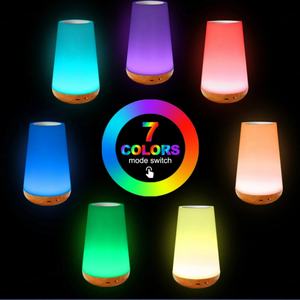 Lámpara Nocturna LED Moderna RGB Regulable, Batería Recargable, Blanco Cálido y 16 Colores, Control Remoto para Decoración del Hogar y Dormitorio - Product Image 4