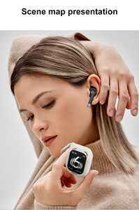 Tai nghe đồng hồ thông minh D8pro Máy nghe nhạc cuộc gọi 2 trong 1 máy nghe nhạc Montre đa chức năng NFC thể thao Relogio inteligente - Product Image 6