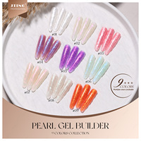 JTING Gel de construction 2 en 1 15g Pearl Gel Builder, vernis à ongles en gel, sans HEMA ni TPO, 9 couleurs, vernis à ongles personnalisé OEM