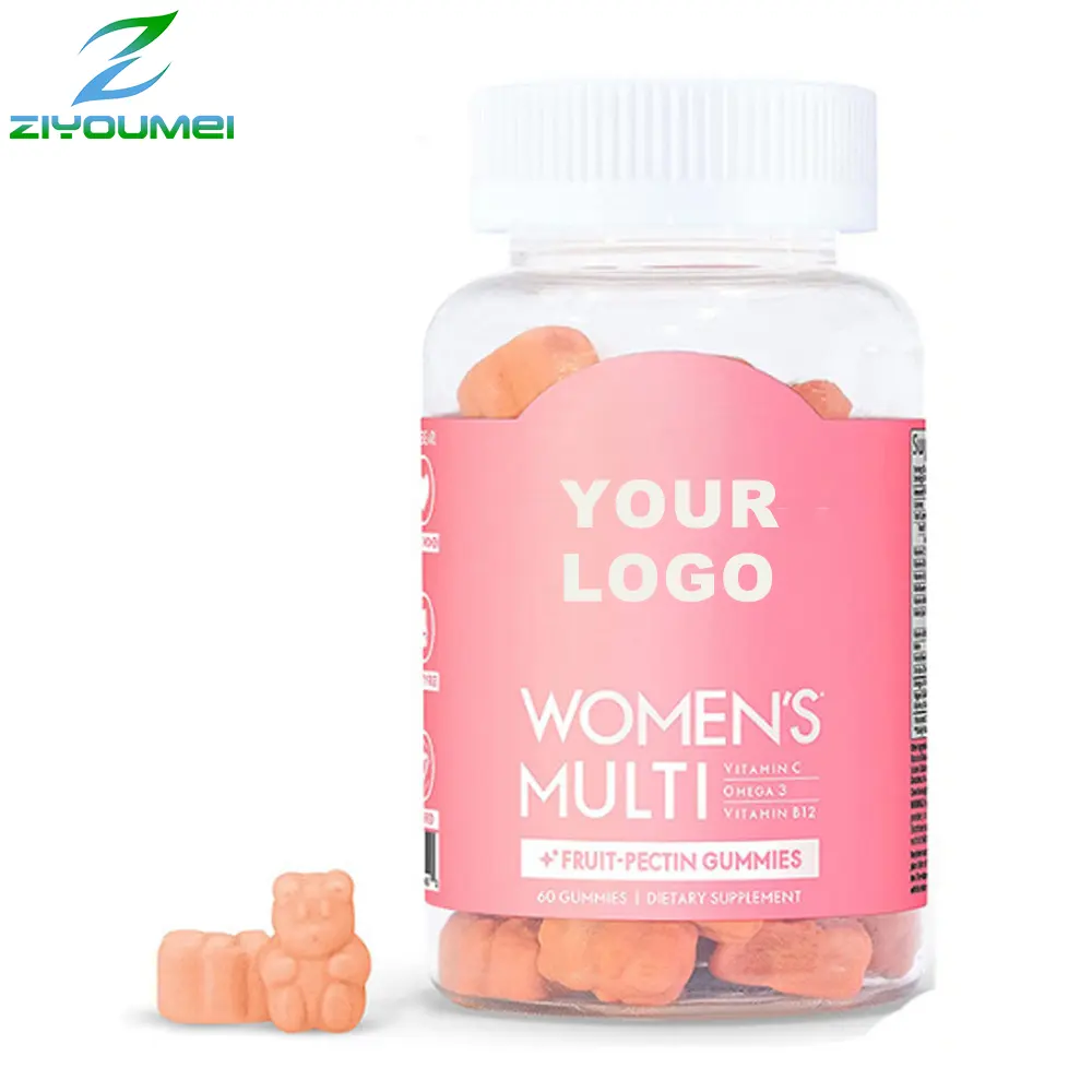 Chất Lượng Tốt Nhất Đường Miễn Phí Dành Cho Người Lớn Hữu Cơ Sắt Vitamin D Chewables Gummies Của Phụ Nữ Vitamin Vitamin Gummy Vitamin Cho Phụ Nữ