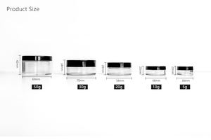 5 גרם מבצע חם עגול קטן עגול פלסטיק מיכלי קוסמטיקה PS חומר רופף אבקה מארז סומק מיכל - Product Image 5