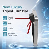 Nouveau tourniquet trépied de luxe en acier inoxydable 304, moteur sans balais, étanche IP64, infrarouge anti-écrêtlement, pour entreprise et bureau, RoHS CE