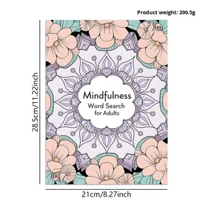 Mindfulness Word Search para adultos Cross-Border Popular Puzzle Book Desechable Adult Mindfulness Word Search - Product Image 6