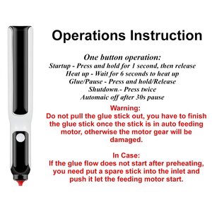 Pluma <span class=keywords><strong>de</strong></span> pegamento <span class=keywords><strong>de</strong></span> calefacción, velocidad inalámbrica, 6 segundos <span class=keywords><strong>de</strong></span> precalentamiento, barra <span class=keywords><strong>de</strong></span> pegamento automática, minipistola <span class=keywords><strong>de</strong></span> pegamento caliente <span class=keywords><strong>de</strong></span> alimentación - Product Image 3