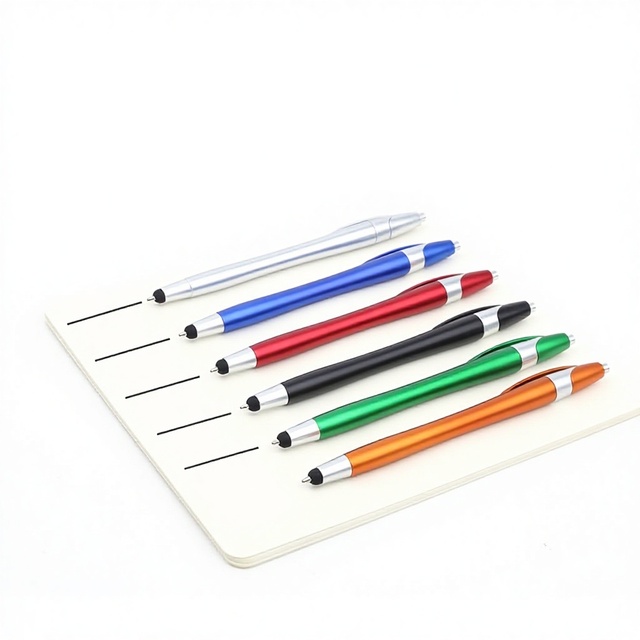 Capacitance Pen Custom Stylus for Mobile Phone & iPad Universal Plastic Press Ballpoint Pen with Engraving Logo