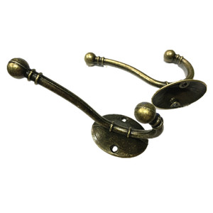 Thiết Kế Mới Hợp Kim Kẽm Heavy Duty Antique Bronze Mộc Mạc Tường Gắn Vít Trong Coat Khăn Robe Hat Hanger Hook - Product Image 2