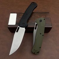 Couteau pliant Bugout 15535, manche en fibre de nylon, couteau de camping en plein air, couteau EDC, logo personnalisé, vente en gros, Benchmade