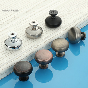 Furniture Handle And <b>Knob</b> Zinc Alloy Round Single Hole Drawer Cabinet Door European Style Durable - Product Image 3