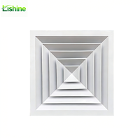 Diffuseur de plafond moderne en alliage d'aluminium blanc et grille d'aération pour climatiseur, durable, pour la maison, le salon et la chambre à coucher