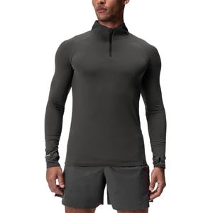 T-shirt à manches longues pour homme, personnalisable, 1/4 de zip, basique, coupe ajustée, fitness, gym, avec motif imprimé, décontracté pour un usage quotidien - Product Image 4
