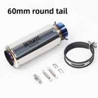 Tuyau d'échappement silencieux modifié en acier inoxydable ISTUNT pour motos Wuyi DS500X/625X, Kaiyue 250RR/450SR et Race 600