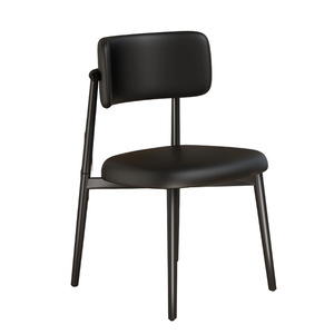 เก้าอี้รับประทานอาหารหุ้มเบาะสไตล์โมเดิร์นมินิมอลสำหรับห้องนั่งเล่นและห้องรับประทานอาหาร - Product Image 5