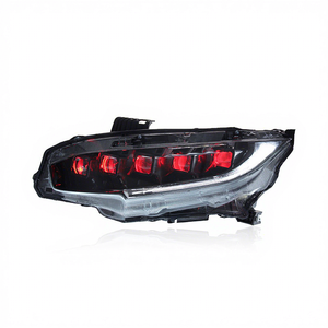 Conjunto de Faros Delanteros LED Modificados de Cinco Lentes con Encendido Automático Azul de un Toque, Luz Diurna y Señal de Giro para Honda Civic 16-21 - Product Image 3