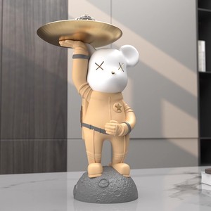 ถาดเก็บกุญแจงานฝีมือทำจากเรซินรูปหมีสุดสร้างสรรค์สำหรับตู้เก็บไวน์สำหรับตกแต่งบ้านและของขวัญขึ้นบ้าน - Product Image 3