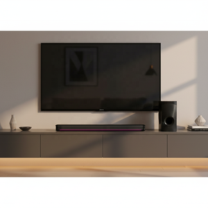 <b>TV</b> 80W & 6.5" 4 Speakers <b>Remote</b> <b>Control</b> Passive Home System for Living Room Dual Speakers Delivers Powerful Audio Output With Ba - Product Image 2