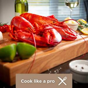 Tabla de cortar de madera duradera con mango Tabla de cortar de alta calidad para carne, verduras y queso Antideslizante y fácil de limpiar - Product Image 6