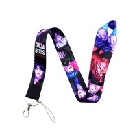 Lanière Kpop Witch Hunt Cartoon en sangle imprimée par sublimation, cordon de téléphone, porte-badge d'identification, sangle pour carte de bus, délai de livraison d'échantillon de 7 jours