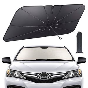 ร่มบังแดดรถยนต์พับได้ ป้องกันรังสียูวี 190T พร้อมโลโก้สั่งทำพิเศษ สำหรับกระจกหน้ารถ - Product Image 1