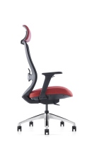 Chaise de bureau ergonomique moderne réglable en gros pour fabricants, chaise pivotante de jeu pour ordinateur, dossier haut en maille noire avec appui-tête