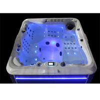 Caisheng Offres Spéciales 6 Personnes Baignoire De Luxe Tourbillons En Gros Spa pour Extérieur Jacuzzi Bain À Remous Avec Lumières Fontaines.
