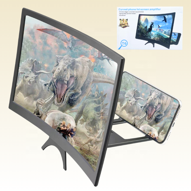 Fit All Smartphones Curved Phone Screen Enlarger Projector Desktop Mobile Phone Holder Mobile Phone Screen Amplifier