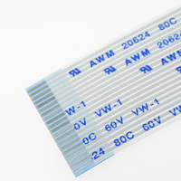 Câble électronique PTFE FFC AWG 20624 80C 60V VW-1 17 broches pas de 0,5 mm pour téléviseur LED 43 pouces Sansui 4K 50