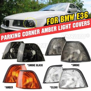 Feux de signalisation d'angle gauche et droit de voiture avec lentilles 4 couleurs pour BMW Série 3 E36 4 portes 1992-1998 63138353279/63138353280 - Product Image 1