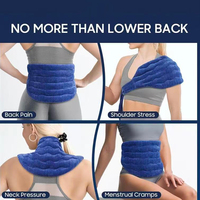 Coussin chauffant pour micro-ondes en gros, enveloppement réutilisable pour le cou et les épaules pour soulager la douleur, thérapie thermique naturelle