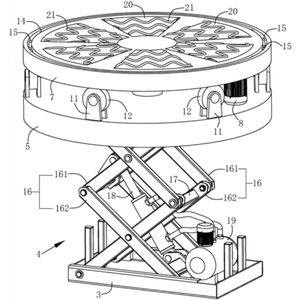 โต๊ะยกไฟฟ้าจอแสดงผลรถยนต์แพลตฟอร์มยกเวทีหมุนด้วยมอเตอร์ / เวทีหมุนกลมไฮดรอลิก - Product Image 6