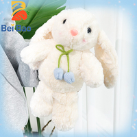 Peluche Lapin Mignon Dessin Animé 18cm Doux Cadeau de Naissance Fête Légère Écologique Sans Perte de Poils Jouets