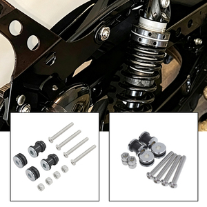 Pernos de montaje de barra trasera de liberación rápida para motocicleta, Kit de Hardware de instalación de portaequipajes trasero para Harley XL883 XL1200 X48 - Product Image 2