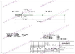 Đầu Dò Thử Nghiệm ICT SF-PA100-J (L38.8) - Product Image 3