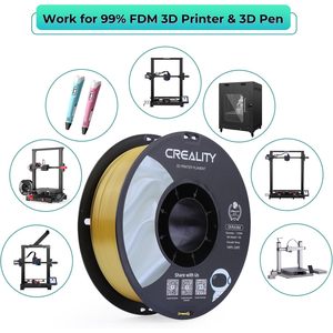 Creality 1.75mm multicolore soie PLA Filament impression 3D amélioré lisse et soyeux imprimabilité 3D accessoires d'impression 2.2 livres - Product Image 2
