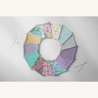 Tissu de coton pour quilting pré-coupé, 100% coton, motifs assortis, parfait pour les quilts en patchwork