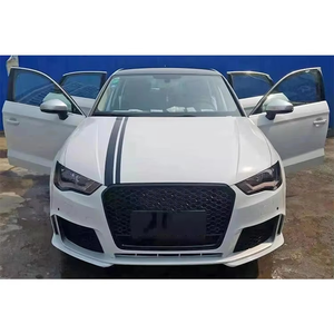 Parachoques Delantero Estilo RS3 con Rejilla de Panal y Labio Delantero para <span class=keywords><strong>Audi</strong></span> <span class=keywords><strong>A3</strong></span> S3 2013-2016 8V, Kit de Conversión Facelift, Venta al por Mayor de Fábrica - Product Image 4