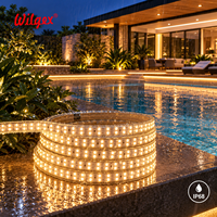 Garansi 5 Tahun IP65 Tahan Air Strip LED Baris Ganda 7x17mm 40m 180 LED/m 3000K 4000K 6500K Dapat Dipotong Pencahayaan Komersial