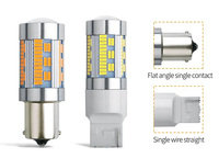 Ampoules LED A80 12V 1156 1157 4014 105SMD pour voitures, feux de direction, feux de recul, feux de freinage, 6500K, DC, lampes automobiles, DRL