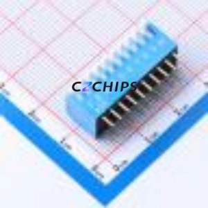 DP-10BP DIP Switch Through hole Component (THT) Switch Piano Key 10 2.54mm Blue - Product Image 1