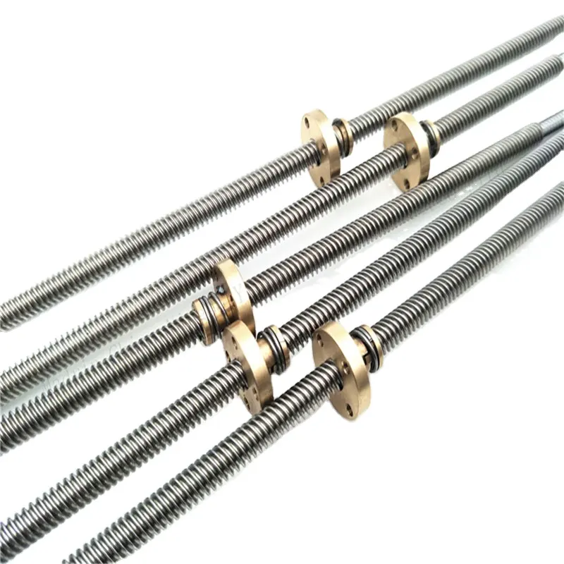 Production of stainless steel trapezoidal wire rod 3D printer parts self locking T8*8