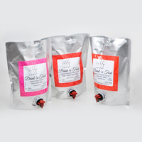 Sac d'emballage alimentaire portable avec bec verseur pour boissons, vin, jus, eau et liquides, disponible en 1L, 2L, 3L, 5L, 10L, 20L, 22L, 25L, 50L, 200L