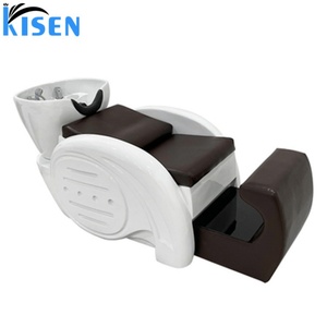 Barber Shop Equipment Hairdresser Salon Furniture Backwash Unit Station Bowl Modern Hair Washing <b>Bed</b> Shampoo Chairs - Product Image 4