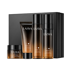 Bộ chăm sóc da LASYA dành cho nam giới gồm sữa rửa mặt, dầu dưỡng da kiểm soát dầu, kem dưỡng ẩm, toner làm sáng da với Niacinamide, 4 món. - Product Image 2