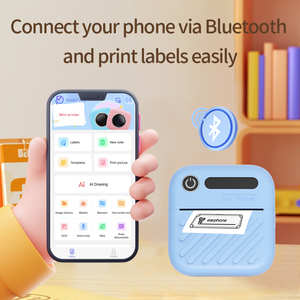 Imprimante photo thermique miniature portable de poche, compatible <span class=keywords><strong>Airprint</strong></span>, haute vitesse 200 dpi, cadeau pour enfants avec interface USB - Product Image 4