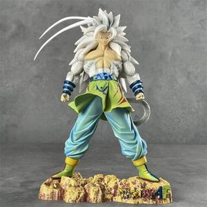Figurine d'action Goku Super Saiyan 5 à cheveux blancs de 25 cm, Dragon Ball Super, collection d'anime, modèle en PVC, jouets - Product Image 4