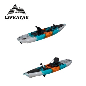 Kayak LSF 3,66 m Pro <span class=keywords><strong>pour</strong></span> une personne avec tapis antidérapant, bateau de pêche léger en HDPE <span class=keywords><strong>pour</strong></span> la pêche, le surf, la dérive et la navigation - Product Image 5